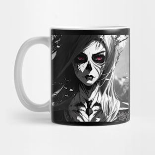 Witching Hour Wonders: Captivating Black and White Artwork for Dark Art Lovers, Goths, and Metalheads Mug